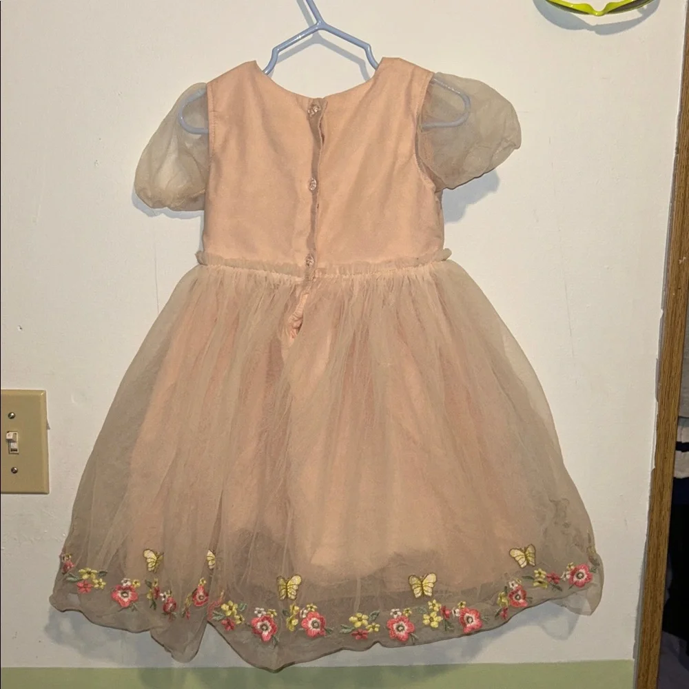 Blueberi tule butterfly Peach Easter Dress - Picture 3 of 3